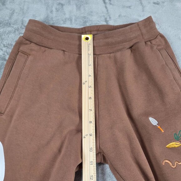 Carrots By Anwar Carrots X Crocs Pants Mens Small Brown Embroidered Joggers - Picture 12 of 13
